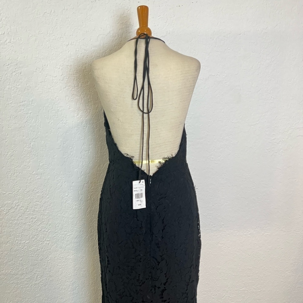 NEW Fame and Partners Dragon Eyes Lace Halter Gown - Picture 6 of 11